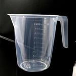 Şeffaf Kırılmayan Plastikten Kulplu Sürahi Tipi 1 Litre Ölçü Kabı Çok Amaçlı Dereceli Ölçek Kap