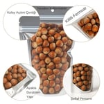 Şeffaf Metalize Doypack Gıda Saklama Torbası, Zip Kilitli, (100, 13X22,5)