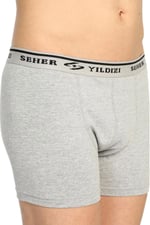 Seher-3'lü Seher Erkek Elastan Boxer-Gri-XXL