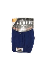 Seher 5 Adet Lacivert Renk Penye Boxer Mavi L