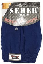 Seher 6 Adet Lacivert Renk Penye Boxer Mavi 2XL