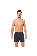 Seher 6 Adet Siyah Renk Penye Boxer Siyah L