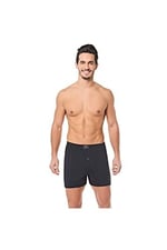 Seher 6 Adet Siyah Renk Penye Boxer Siyah L