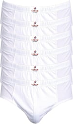 Seher-6'lı Seher Yıldızı Erkek Penye Kom Slip-Beyaz-XL