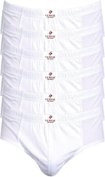 Seher-6'lı Seher Yıldızı Erkek Penye Kom Slip-Beyaz-XL