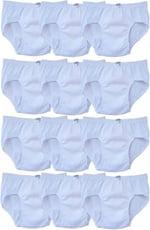 Seher Yıldızı Erkek Çocuk Slip Külot Beyaz 12 li Paket Beyaz 7-8 yaş
