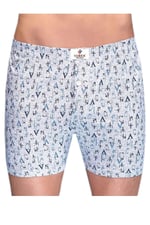 Seher Yıldızı Erkek Desenli Pamuklu Boxer Don 6 Lı Paket