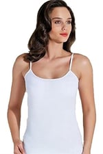 Seher Yıldızı Kadın İp Askılı Ribana Bayan Atlet 6 lı Paket L Beyaz