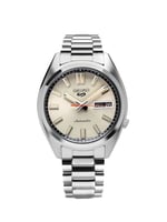 SEIKO Erkekler için Otomatik Saat - 5 - Spor - Tarih Takvimi ve Aydınlık Eller ve İşaretleyiciler, 100 m Suya Dayanıklı