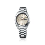 SEIKO Erkekler için Otomatik Saat - 5 - Spor - Tarih Takvimi ve Aydınlık Eller ve İşaretleyiciler, 100 m Suya Dayanıklı