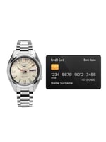 SEIKO Erkekler için Otomatik Saat - 5 - Spor - Tarih Takvimi ve Aydınlık Eller ve İşaretleyiciler, 100 m Suya Dayanıklı