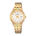 Seiko SUR412P Time Saat Garantili Takvimli 5 Atm Su Geçirmezlik Altın Renk Kadın Kol Saati