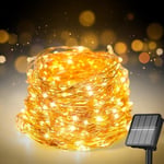 Selarlyt Dış Mekan için Solar String Işıklar, 200 LED 72 Ft Güneş Işığı Dış Mekan Su Geçirmez 8 Modlu, Güneş Işığı Dış Mekan Veranda Ağacı Noel Partisi Düğün Dekoru için (Sıcak Beyaz)