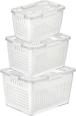 Selka Home - Lavin 2-4-7 Litre Ekru Saklama Kabı