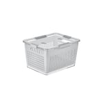 Selka Home - Lavin 7 Litre Açık Gri Saklama Kabı