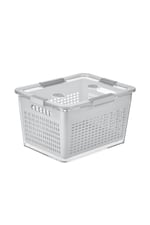 Selka Home - Lavin 7 Litre Açık Gri Saklama Kabı