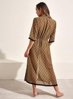 Selmark Kahverengi Kadın Bisiklet Normal Kimono BM497 SELMARK