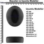 sennheiser uyumlu hd 300 400s hd4.30 hd4.40 hd4.50 hd458 bt hd 450 ile uyumlu kulaklık pedi kulaklık süngeri hd 4.40 yastığı