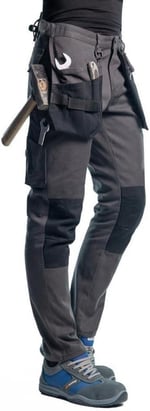Şensel, Çok Cepli İş Pantolonu, Gri-Siyah -54E2850-
