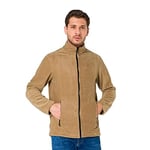 Şensel, Erkek Polar Mont, Bej -99E411- Cepli,Fermuarlı,Outdoor