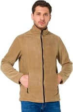 Şensel, Erkek Polar Mont, Bej -99E411- Cepli,Fermuarlı,Outdoor