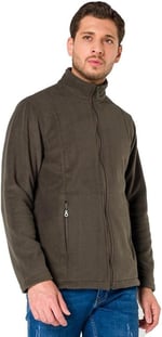 Şensel, Erkek Polar Mont, Haki -99E425- Cepli,Fermuarlı,Outdoor