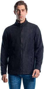 Şensel, Erkek Polar Mont, Siyah -99E550- Fermuarlı, Outdoor