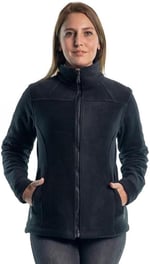 Şensel, Kadın Polar Mont, Siyah -99E350- Cepli,Fermuarlı,Outdoor