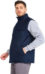 Şensel, Kapitoneli Kot Yelek, Lacivert -118E4545- Kışlık Yelek