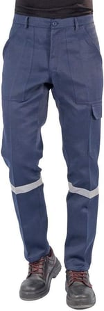 Şensel, Reflektörlü İş Pantolonu, Lacivert, Komando Cepli -101E445- Lacivert 2XL