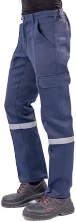 Şensel, Reflektörlü İş Pantolonu, Lacivert, Komando Cepli -101E445- Lacivert 2XL