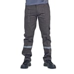 Şensel, Reflektörlü Kışlık İş Pantolonu, Gri, Komando Cepli -73E832-