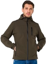 Şensel, Softshell Mont, Haki -91E2525- Su İtici, Rüzgar Geçirmez