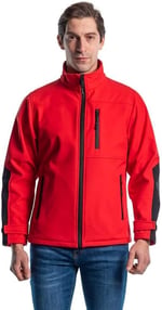 Şensel, Softshell Mont, Kırmızı -91E679- Su İtici