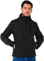 Şensel, Softshell Mont, Siyah -91E2550- Su İtici,Rüzgar Geçirmez