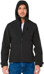 Şensel, Softshell Mont, Siyah -91E2550- Su İtici,Rüzgar Geçirmez