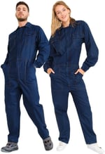 Şensel, Yazlık Kot İş Tulumu, Lacivert -55E1445- İş Elbisesi Lacivert 3XL