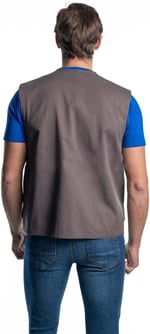 Şensel, Yelek, Gri-Saks -118E3596- Dört Cepli, Mevsimlik Gri Koyu XL