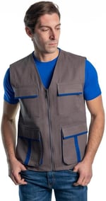 Şensel, Yelek, Gri-Saks -118E3596- Dört Cepli, Mevsimlik