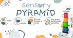 Sensory Yumuşak Piramit: Duyusal Denge Oyuncağı | Üst üste dizme oyunu | alfabe rakamlar ve renkleri öğretir | bebek denge dizme istifleme oyuncak | Montessori tipi | Motor becerileri ve zihinsel