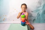 Sensory Yumuşak Piramit: Duyusal Denge Oyuncağı | Üst üste dizme oyunu | alfabe rakamlar ve renkleri öğretir | bebek denge dizme istifleme oyuncak | Montessori tipi | Motor becerileri ve zihinsel
