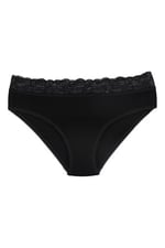 Sensu Kadın Bambu Kumaş Beli Dantelli Slip Külot 3'Lü Paket Set Kts1095,Model4 M