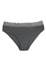 Sensu Kadın Bambu Kumaş Beli Dantelli Slip Külot 3'Lü Paket Set Kts1094,Model3 M