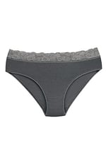 Sensu Kadın Bambu Kumaş Beli Dantelli Slip Külot 3'Lü Paket Set Kts1094,Model3 S