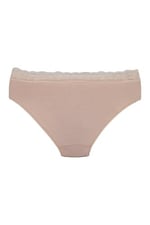 Sensu Kadın Bambu Kumaş Beli Dantelli Slip Külot 3'Lü Paket Set Kts1095,Model4 S