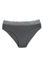 Sensu Kadın Bambu Kumaş Beli Dantelli Slip Külot 3'Lü Paket Set Kts1094,Model3 M