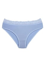 Sensu Kadın Bambu Kumaş Beli Dantelli Slip Külot 3'Lü Paket Set Kts1094,Model3 S