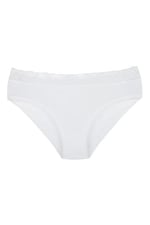 Sensu Kadın Bambu Kumaş Beli Dantelli Slip Külot 3'Lü Paket Set Kts1095,Model4 M
