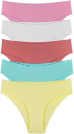 Sensu Kadın Bikini Lazer Kesim 5'Li Külot Set - Kts2050