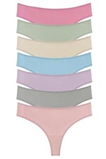 Sensu Kadın Fitilli Brazilian Tanga 7'Li Paket Set